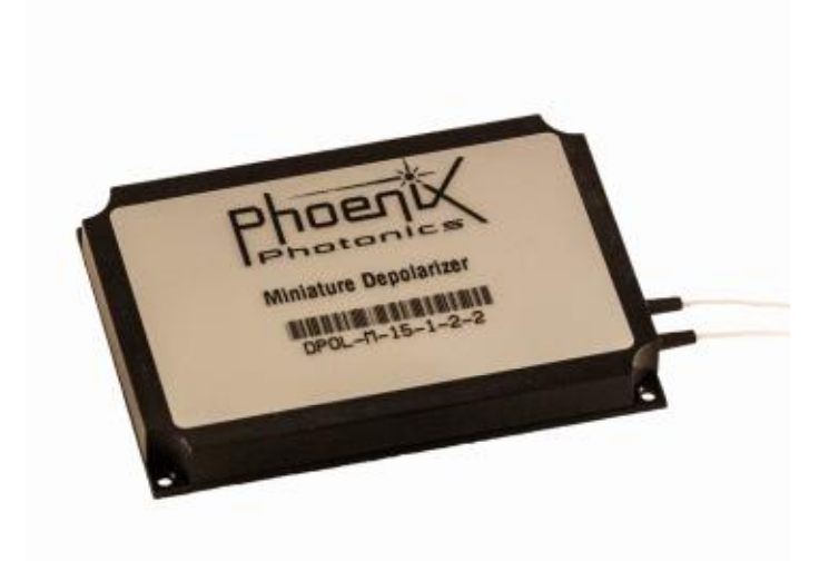 Phoenix微型封裝光纖消偏器 (>6MHz 固定10m相干長度光纖退偏器  1530-1570nm)